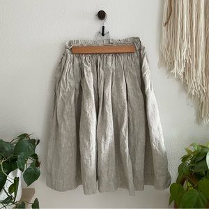 notPERFECTLINEN // 1950’s City Skirt // Heavyweight Beige